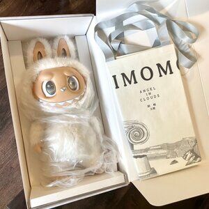 POP MART LABUBU THE MONSTERS ZIMOMO ANGLE IN CLOUDS Vinyl Face Plush Doll
